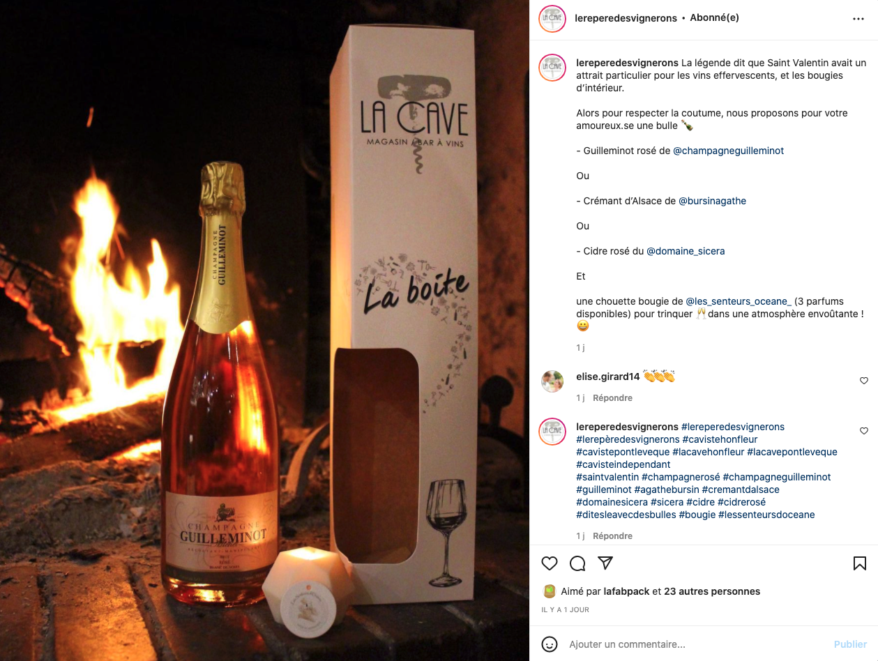 Mise en avant de produits pour la Saint Valentin