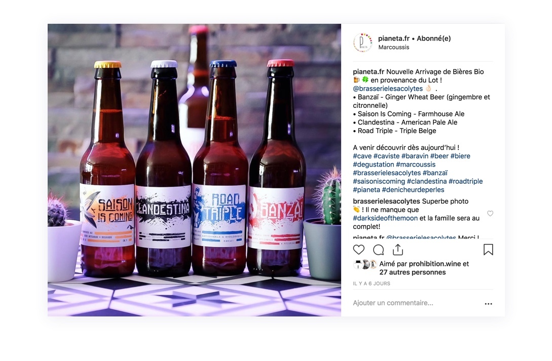 Présentation d'un nouveau produit de votre boutique grâce à Instagram 
