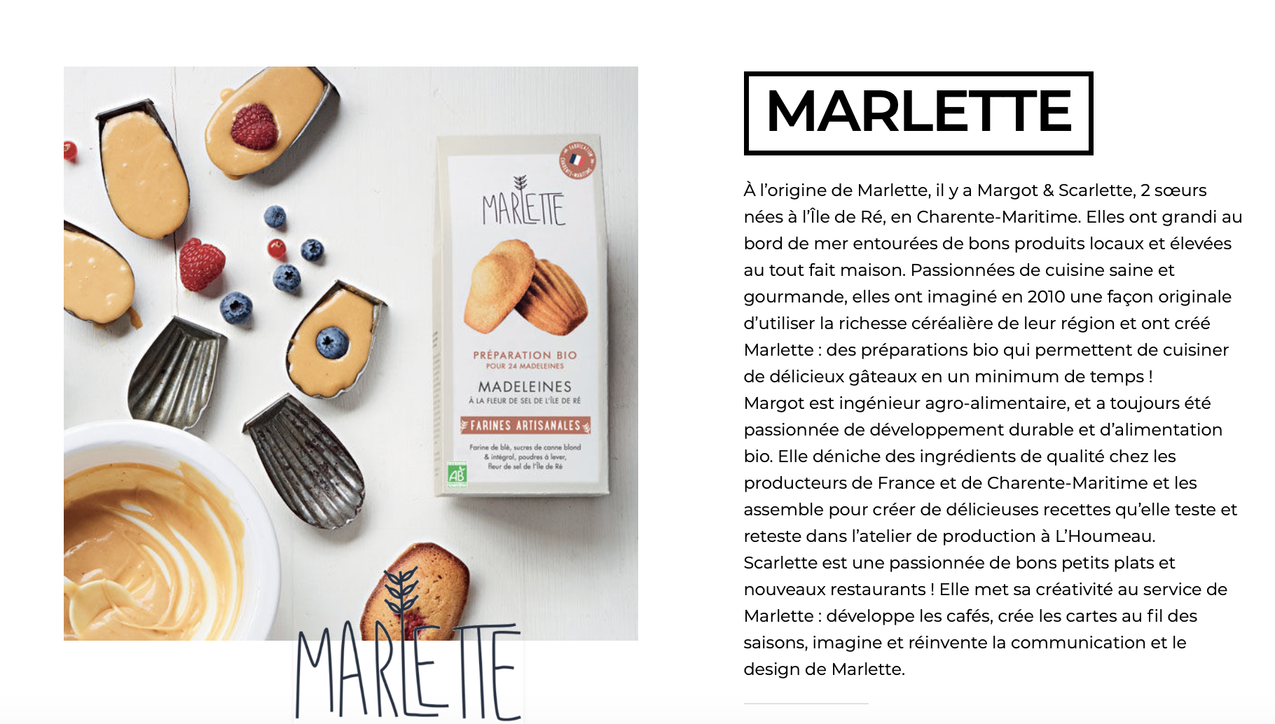 Fiche produit Marlette 