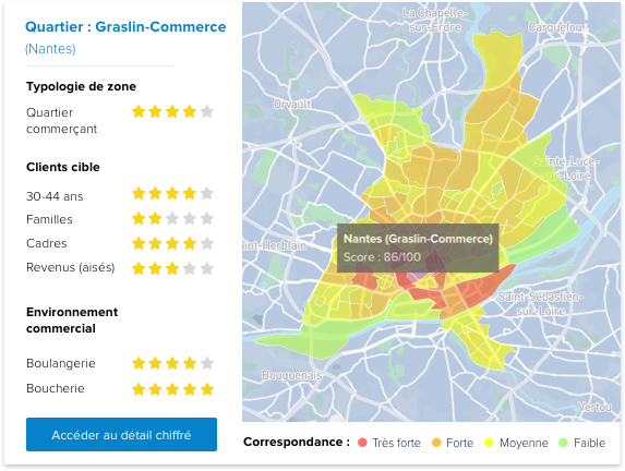 Carte enrichie en données