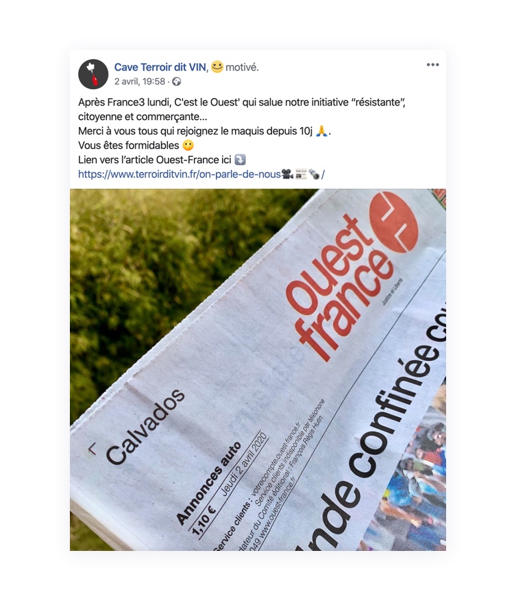 Le Terroir Dit Vin dans le Ouest-France !