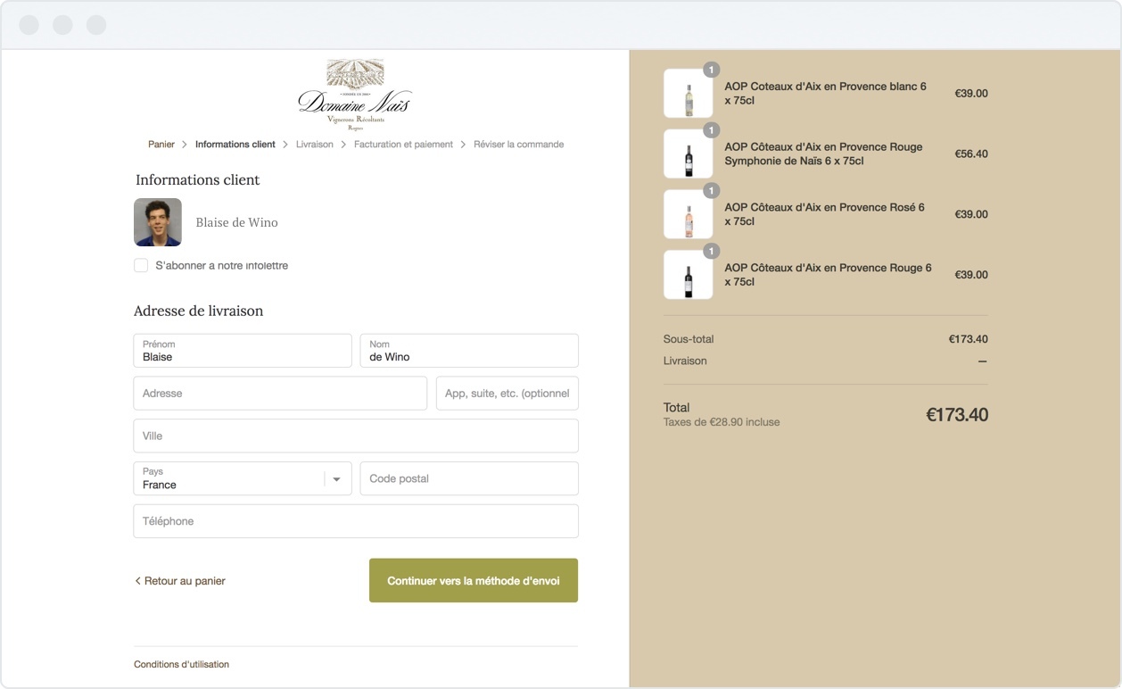 exemple site shopify