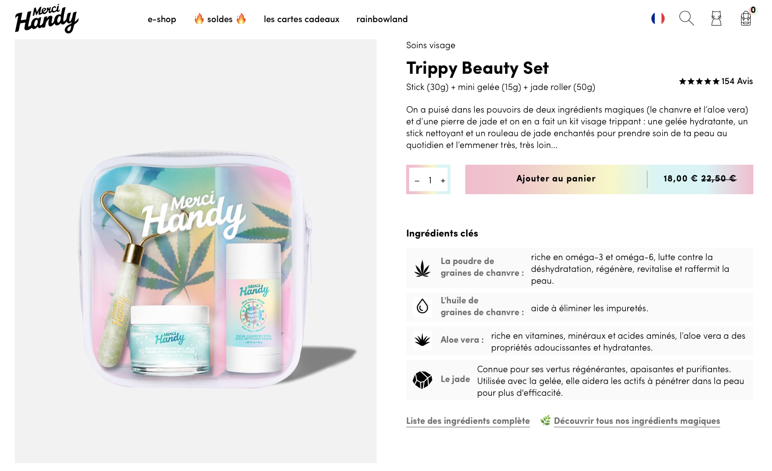 Fiche produit Merci Handy 
